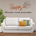 Décoration murale “Voyage” en bois – Design avion en relief personnalisable